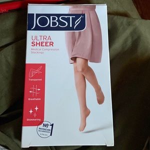 1 pair of Jobst ultra sheer medical compression knee high stockings